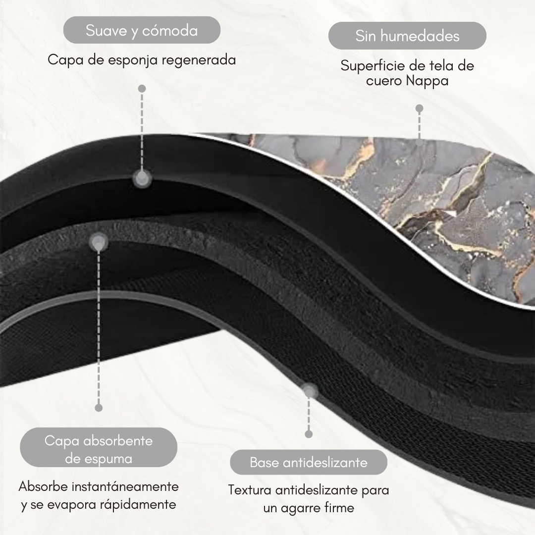 Miniatura 7 de ALFOMBRA DE MARMOL NEGRO ORO MODERNA